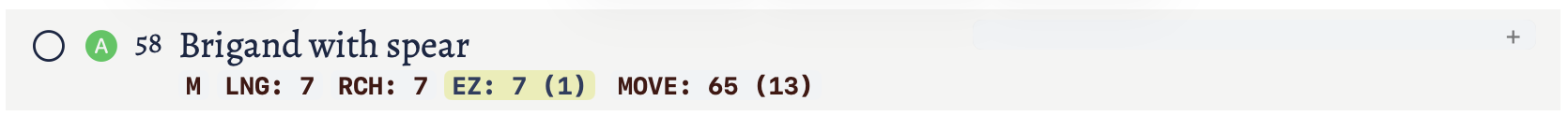 The Initiative Rating Tracker showing the manual entry of two opponents.